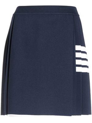 Thom Browne 4-Bar pleated mini skirt - Blue