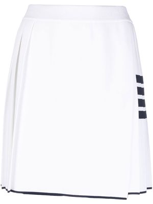 Thom Browne 4-Bar pleated miniskirt - White