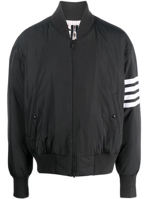 Thom Browne 4-Bar Stripe bomber jacket - Black