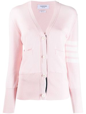 Thom Browne 4-Bar stripe cotton cardigan - Pink