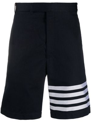 Thom Browne 4 Bar-stripe cotton shorts - Blue