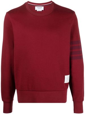Thom Browne 4-Bar stripe-detailed jumper - Red