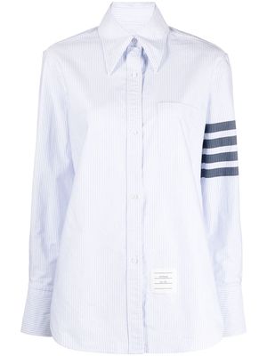 Thom Browne 4-Bar stripe easy-fit shirt - White