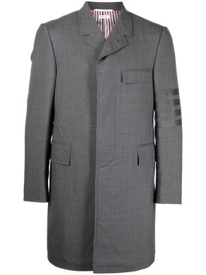 Thom Browne 4-Bar Stripe elongated blazer - Grey