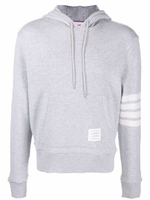 Thom Browne 4-Bar stripe hoodie - Grey