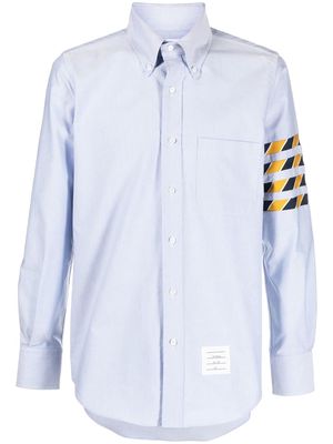 Thom Browne 4-Bar stripe long-sleeved shirt - Blue