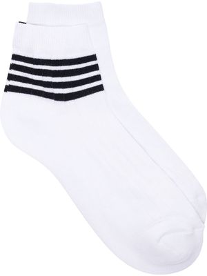 Thom Browne 4-Bar Stripe socks - White