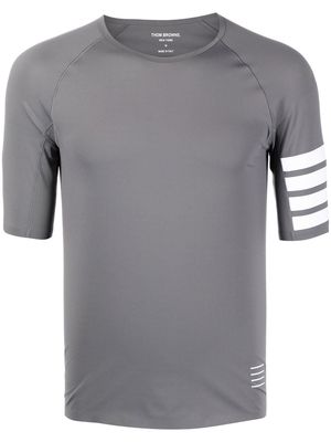 Thom Browne 4-Bar stripe T-shirt - Grey