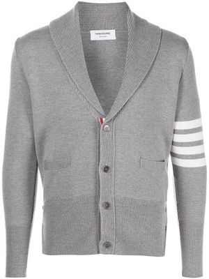 Thom Browne 4-bar stripe wool cardigan - Grey