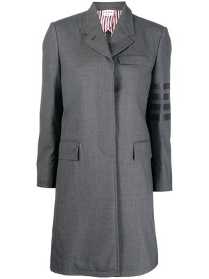 Thom Browne 4-Bar stripe wool coat - Grey