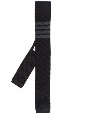 Thom Browne 4-Bar striped tie - Black