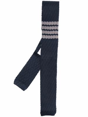 Thom Browne 4-Bar striped tie - Blue