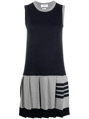 Thom Browne 4-Bar two-tone mini dress - Grey