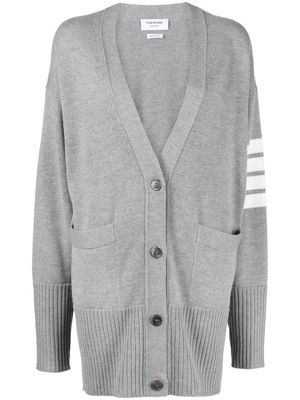 Thom Browne 4-Bar virgin-wool cardigan - Grey