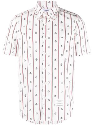 Thom Browne Anchor short-sleeved shirt - White