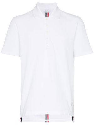 Thom Browne back-stripe polo shirt - White
