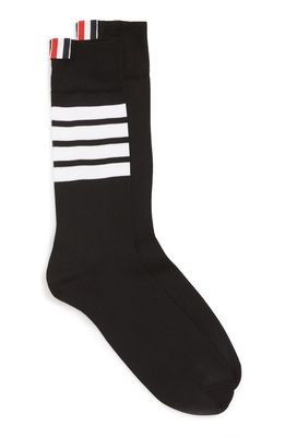 Thom Browne Bar Stripe Socks in Black