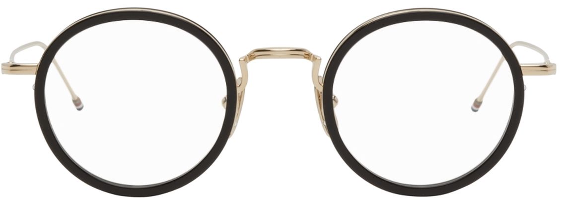 Thom Browne Black & Gold TB906 Glasses