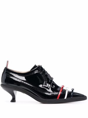 Thom Browne bow-detail pointed shoes - Black