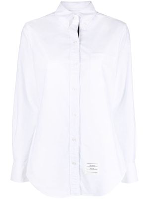 Thom Browne button-down cotton Oxford shirt - White