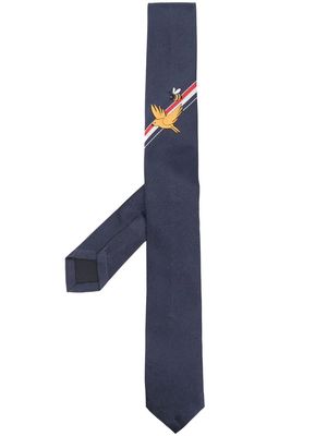 Thom Browne cartoon-print tie - 415 Navy