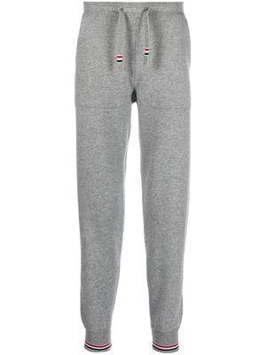 Thom Browne cashmere knitted track pants - Grey