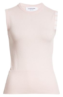 Thom Browne Cashmere Sweater Vest in Light Pink