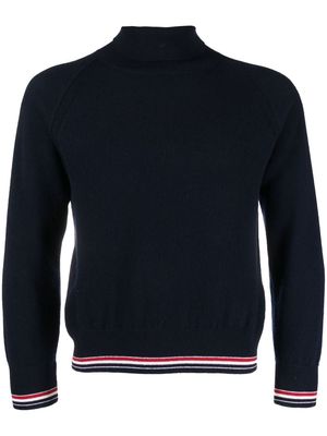 Thom Browne cashmere turtle neck sweater - Blue