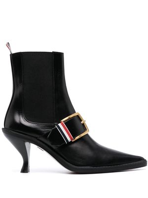 Thom Browne Chelsea buckle embellished boots - Black