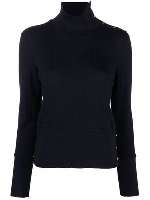 Thom Browne chevron-knit wool sweater - Blue
