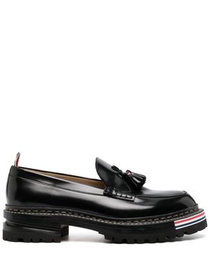 Thom Browne chunky tasselled leather loafers - Black