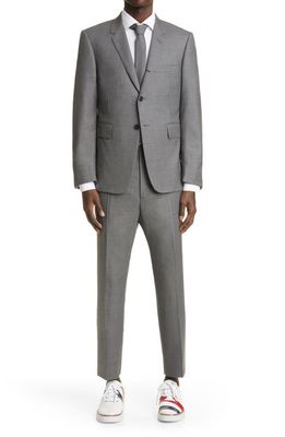 Thom Browne Classic Fit Wool Suit in Med Grey