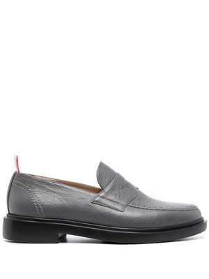 Thom Browne classic penny leather loafers - Grey