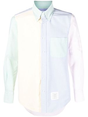 Thom Browne colour-block long-sleeve shirt - Pink