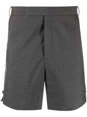 Thom Browne concealed-fastening wool tailored shorts - Grey