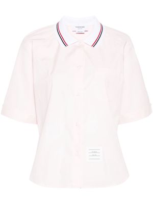 Thom Browne contrasting-collar shirt - Pink