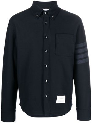Thom Browne cotton long-sleeved shirt - Blue