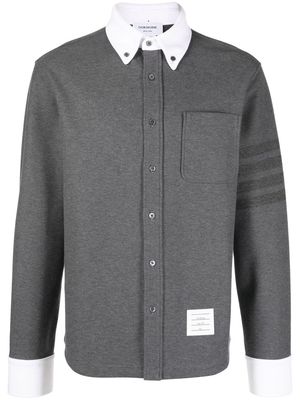 Thom Browne cotton long-sleeved shirt - Grey