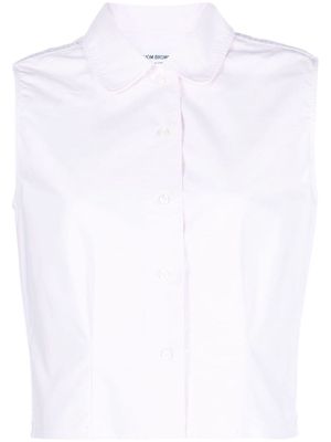 Thom Browne cotton sleeveless shirt - Pink