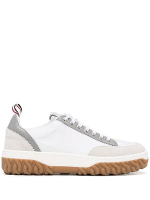 Thom Browne Court rope-embossed low-top sneakers - White