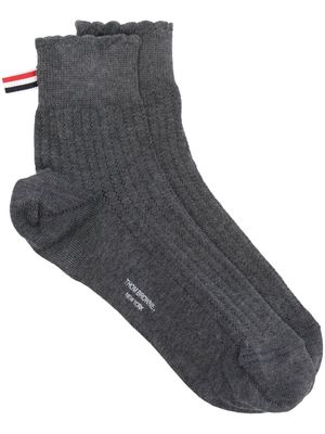 Thom Browne crew-length socks - Grey