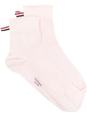 Thom Browne crew-length socks - Pink