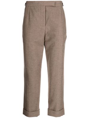 Thom Browne cropped slim-cut trousers