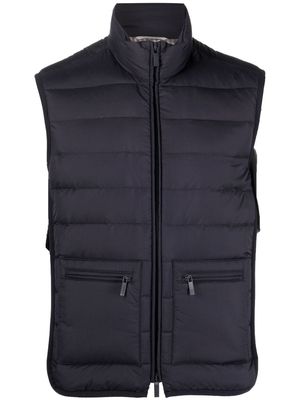 Thom Browne down-feather padded gilet - 415 Navy