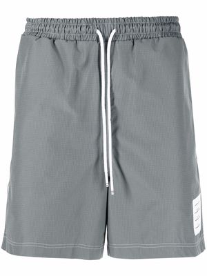 Thom Browne drawstring-waist track shorts - Grey