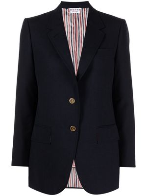 Thom Browne embossed buttons single-breasted blazer - Blue
