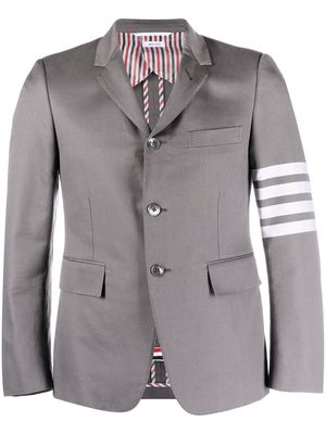 Thom Browne Engineered 4Bar Cotton Sport Coat - Grey