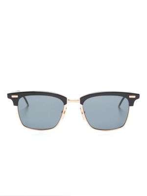 Thom Browne Eyewear Clubmaster-frame tinted sunglasses - 001 BLACK