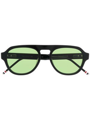 Thom Browne Eyewear pilot-frame sunglasses - Black