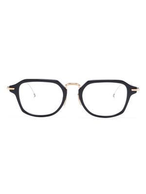 Thom Browne Eyewear rectangle-frame glasses - 415 NAVY